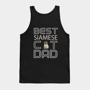 Best Siamese Cat Dad Tank Top